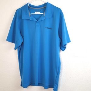 Columbia Men's Blue Omni-Shade Polo Shirt size XL